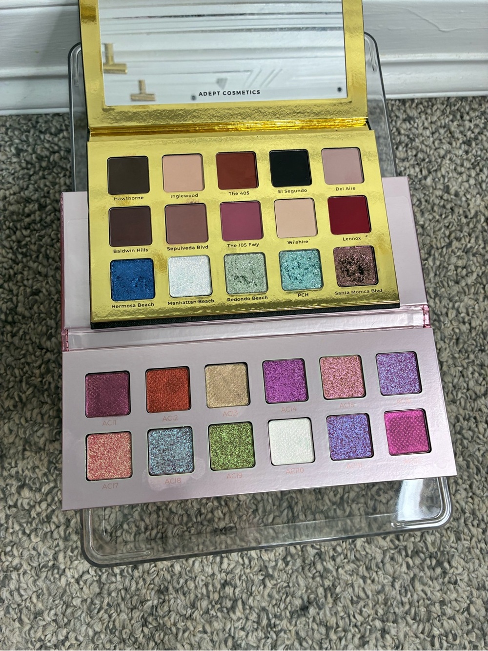 Adept Cosmetic Plain Jane Remastered & La Cinega eyeshadow palettes